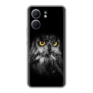 Чехлы с принтом СОВЫ для OPPO A5x (Сова на чёрном)