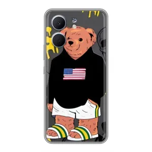 Чехол с рисунком «Teddy USA» для OPPO A5x
