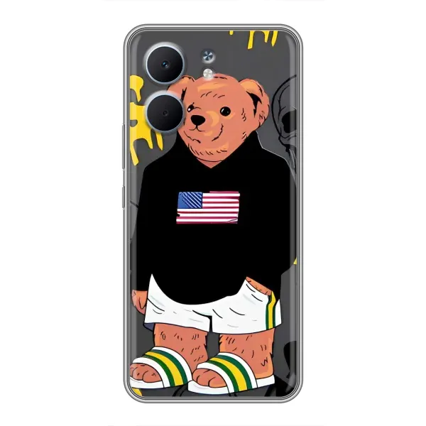 Чехол с рисунком «Teddy USA» для OPPO A5x