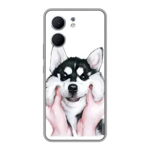Бампер для OPPO A5x с картинкой "Песики" (Собака Хаски)