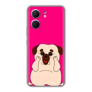 Чехол (ТПУ) Милые собачки для OPPO A5x (Веселый Мопсик)