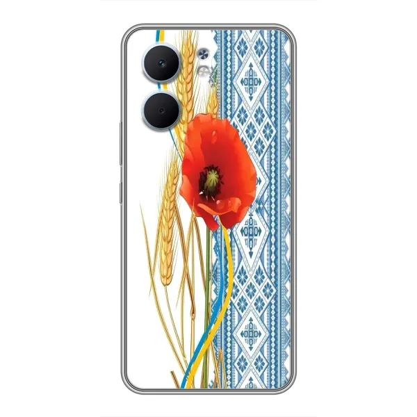 Чехол с рисунком «Вышиванка с цветком» для OPPO A5x Чехол с рисунком «Вышиванка с цветком» для OPPO A5x