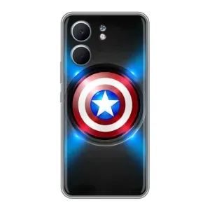 Чохол с Щітом Капітана Америки на OPPO A5x (Яскраий Щит Капітана)