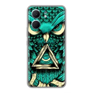 Чехлы с принтом СОВЫ для OPPO A5x (Зеленая сова)