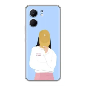 Силиконовый Чехол на OPPO A5x с картинкой Стильных Девушек (Желтая кепка)