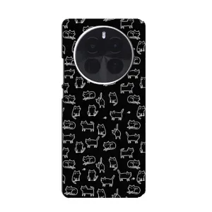 Чохол на тематику: Коти для OPPO A6 Max (Котики на чорному)