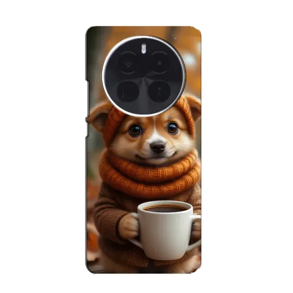 Чехол с рисунком «Собачка с кофе» для OPPO A6 Max Чехол с рисунком «Собачка с кофе» для OPPO A6 Max