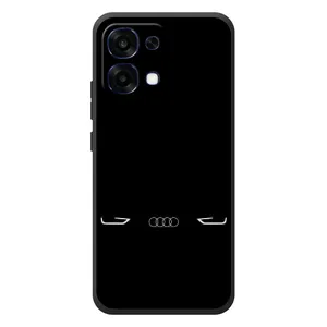 Силиконовый бампер с картинкой машины на OPPO A6 Pro (Силует Audi)