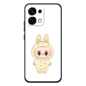Чехол с принтом Лабубу для OPPO A6 Pro (Бежевый Лабубу)