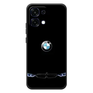 Силиконовый бампер с картинкой машины на OPPO A6 Pro (Черный BMW)
