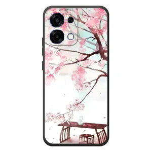 Чехол с принтом САКУРЫ на OPPO A6 Pro (Чайная церемония)