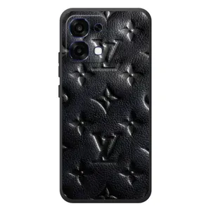 Текстурный Чехол Louis Vuitton для ОПО R6 Про (Черный ЛВ)