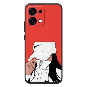 Силіконовый Чохол на OPPO A6 Pro з картинкой Модных девушек (Дівчина Nike)