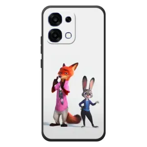 Силиконовый чехол с принтом Зоотрополіс для OPPO A6 Pro (Джуди и Ник)