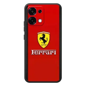 Силиконовый бампер с картинкой машины на OPPO A6 Pro (Ferrari Logo)
