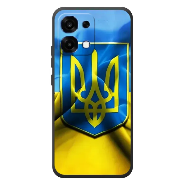 Чехол с рисунком «Герб и Флаг Украины» для OPPO A6 Pro Чехол с рисунком «Герб и Флаг Украины» для OPPO A6 Pro