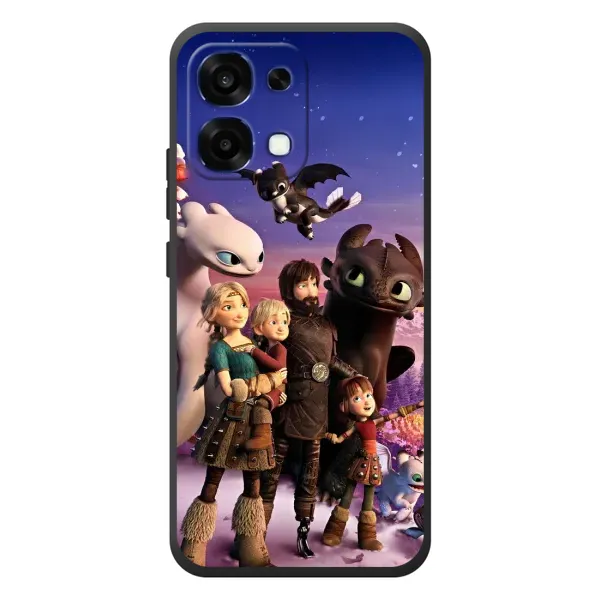Чехол с рисунком «Герои дракона» для OPPO A6 Pro