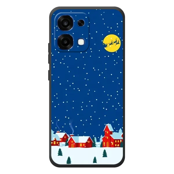 Чехол с рисунком «Город в снегу» для OPPO A6 Pro