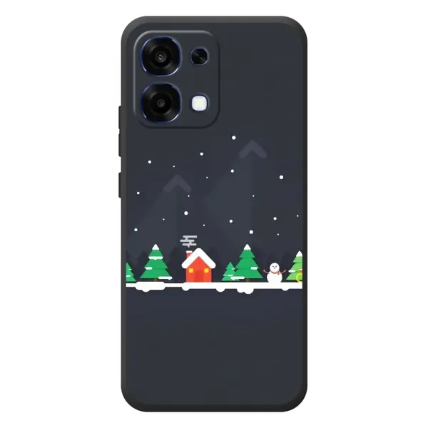 Чехол с рисунком «Город зимний» для OPPO A6 Pro
