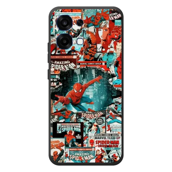 Чехол с рисунком «Комиксы Человек Паук» для OPPO A6 Pro Чехол с рисунком «Комиксы Человек Паук» для OPPO A6 Pro