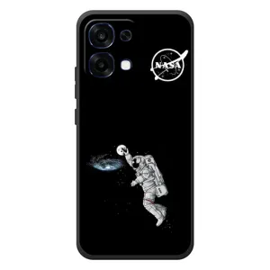 Силіконовый бампер з принтом "Наса" на OPPO A6 Pro (Космонавт баскетболіст)