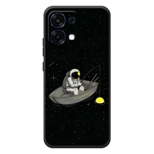 Силіконовый Чохол з принтом "Космонавти" на OPPO A6 Pro (Космонавт на рибалці)