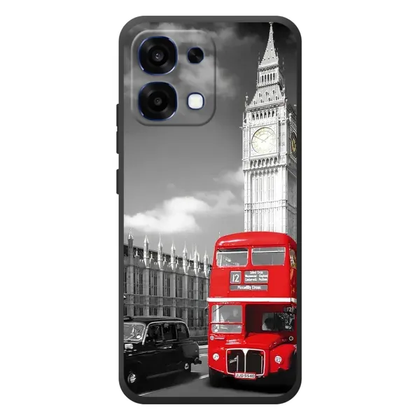 Чехол с рисунком «Красный автобус» для OPPO A6 Pro Чехол с рисунком «Красный автобус» для OPPO A6 Pro