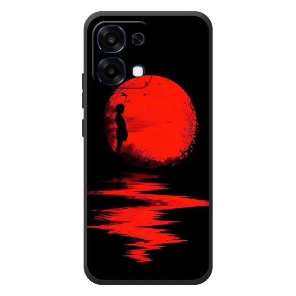 Чехол с рисунком «Красный Закат» для OPPO A6 Pro