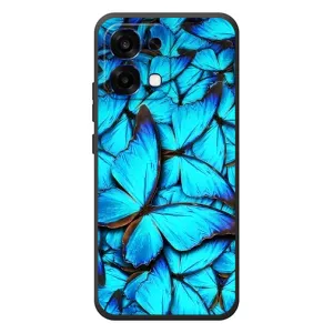 Силиконовый бампер с картинкой животных для OPPO A6 Pro (Крылья бабочек)