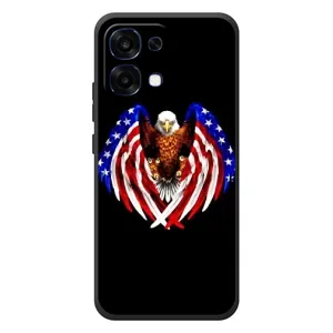 Чехол Флаг USA для OPPO A6 Pro (Крылья США)