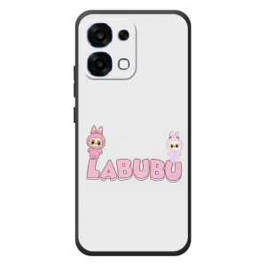 Чехол с принтом Лабубу для OPPO A6 Pro (Логотип Лабубу)