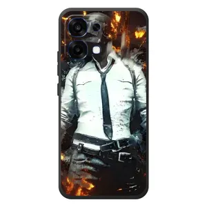 Силиконовый чехол с картинкой "Герой Pubg" на OPPO A6 Pro (Man Пубг)