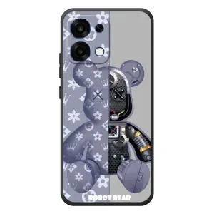 Силиконовый чехол для OPPO A6 Pro (Медведь Louis Vuitton)