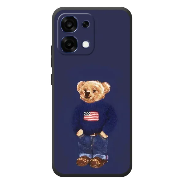 Чехол с рисунком «Мишка USA» для OPPO A6 Pro