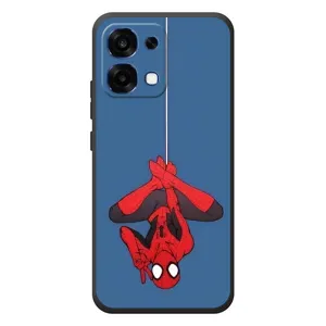 Чехол Супергерой Человека Паука на OPPO A6 Pro (На паутине)