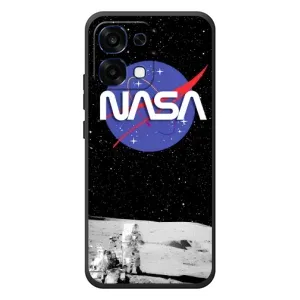 Силіконовый бампер з принтом "Наса" на OPPO A6 Pro (Nasa на місяці)