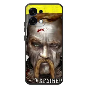 Чехол с картинкой (Патриотический КОЗАК) на OPPO A6 Pro (Одноглазый Козак)