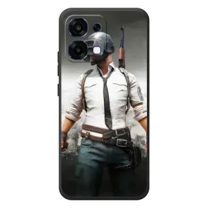 Силиконовый чехол с картинкой "Герой Pubg" на OPPO A6 Pro (Пабг)