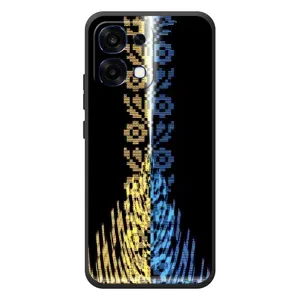 Силиконовый Чехол на OPPO A6 Pro (Патриотическая вышиванка)
