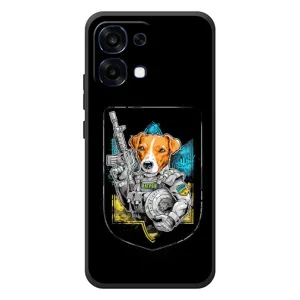 Чехол с принтом для OPPO A6 Pro (Патрон Воин)