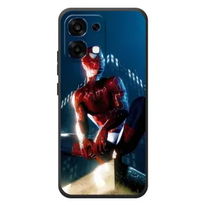 Чехол Супергерой Человека Паука на OPPO A6 Pro (Паук на доме)