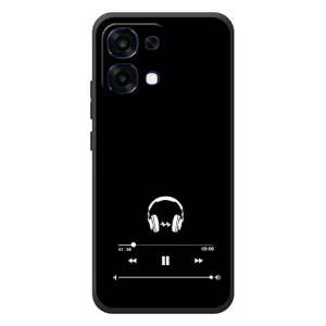 Чехол с картинками на черном фоне для OPPO A6 Pro (Плеер)