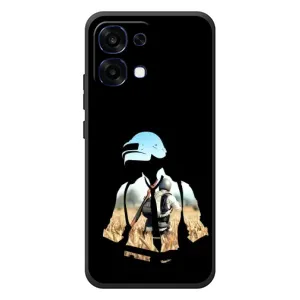 Силиконовый чехол с картинкой "Герой Pubg" на OPPO A6 Pro (Пубг мен)