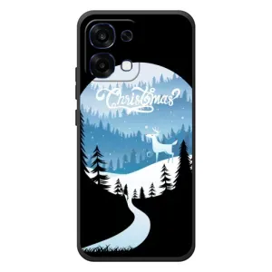 Силіконовий бампер на різдво для OPPO A6 Pro (Різдвяний Олень)