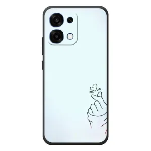 Чохол (Знак сердечка) для OPPO A6 Pro (Сердечко на блакитному)