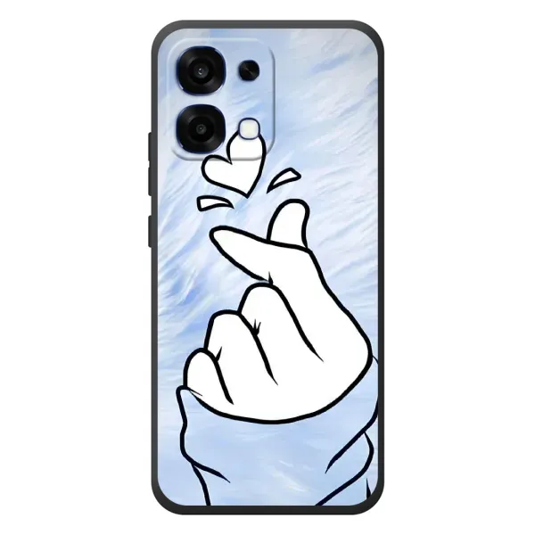 Чехол с рисунком «Сердечка знак» для OPPO A6 Pro