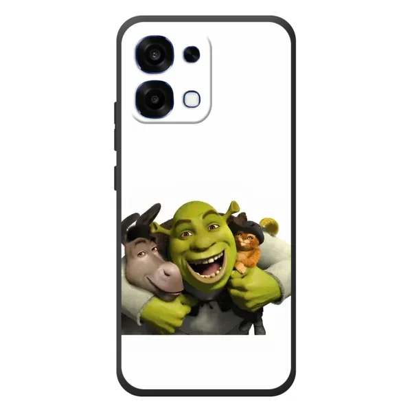 Чехол с рисунком «Шрек осел и кот» для OPPO A6 Pro Чехол с рисунком «Шрек осел и кот» для OPPO A6 Pro