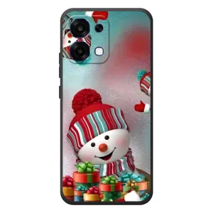 Чохли на Новий Рік OPPO A6 Pro (Сніговик в шапці)