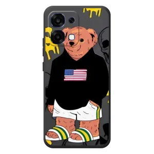 Чехол с рисунком «Teddy USA» для OPPO A6 Pro