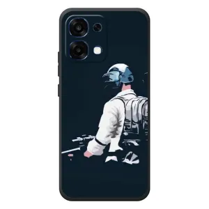 Силиконовый чехол с картинкой "Герой Pubg" на OPPO A6 Pro (В экиперовке)